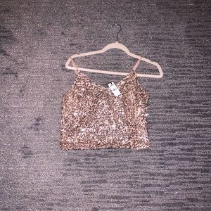 Rose Gold Sequin Tank